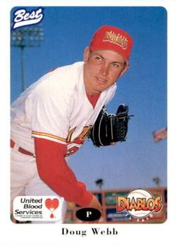 1996 Best El Paso Diablos #27 Doug Webb Front