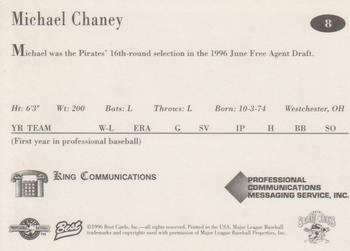 1996 Best Erie SeaWolves #8 Michael Chaney Back