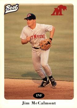 1996 Best Fort Myers Miracle #19 Jim McCalmont Front