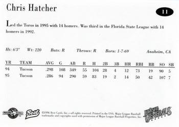 1996 Best Jackson Generals #11 Chris Hatcher Back