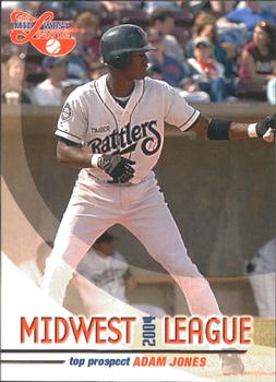 2004 Grandstand Midwest League Top Prospects #NNO Adam Jones Front