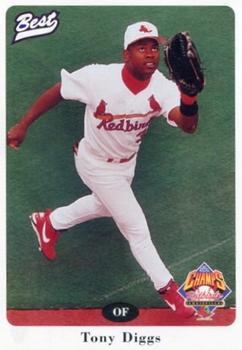 1996 Best Louisville Redbirds #16 Tony Diggs Front