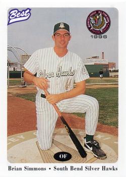 1996 Best Midwest League All-Stars #55 Brian Simmons Front