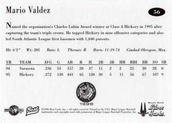 1996 Best Midwest League All-Stars #56 Mario Valdez Back