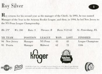 1996 Best Peoria Chiefs #1 Roy Silver Back