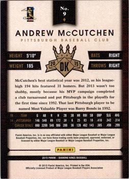 2015 Panini Diamond Kings #9 Andrew McCutchen Back