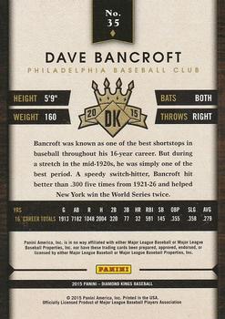 2015 Panini Diamond Kings #35 Dave Bancroft Back