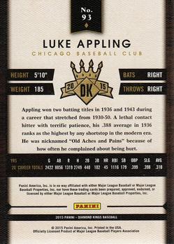 2015 Panini Diamond Kings #93 Luke Appling Back