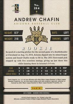 2015 Panini Diamond Kings #184 Andrew Chafin Back