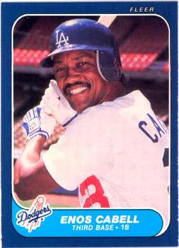 1986 Fleer #126 Enos Cabell Front