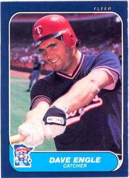 1986 Fleer #391 Dave Engle Front