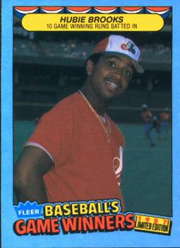 1987 Fleer Baseball's Game Winners #7 Hubie Brooks Front