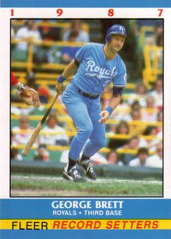 1987 Fleer Record Setters #1 George Brett Front