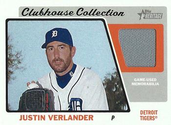 2015 Topps Heritage - Clubhouse Collection Relics #CCR-JV Justin Verlander Front
