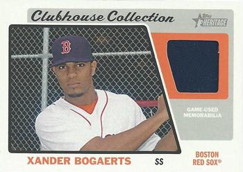 2015 Topps Heritage - Clubhouse Collection Relics #CCR-XB Xander Bogaerts Front