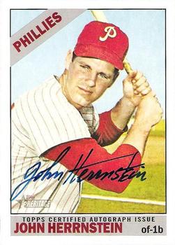 2015 Topps Heritage - Real One Autographs #ROA-JH John Herrnstein Front