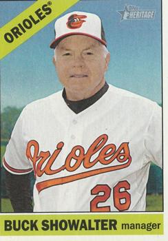 2015 Topps Heritage - Gum Stained Backs #229 Buck Showalter Front