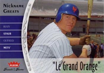 2006 Fleer Greats of the Game - Nickname Greats Autographs #NG-RS Rusty Staub Front