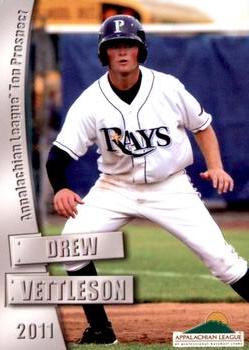 2011 Grandstand Appalachian League Top Prospects #NNO Drew Vettleson Front