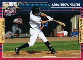 2011 Grandstand Brevard County Manatees #NNO Mike Brownstein Front