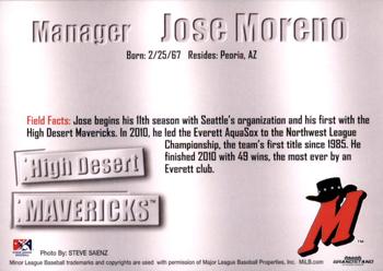2011 Grandstand High Desert Mavericks #NNO Jose Moreno Back