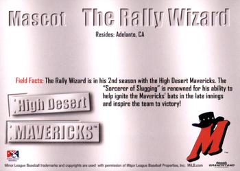 2011 Grandstand High Desert Mavericks #NNO Rally Wizard Back