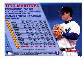1996 Bowman - Foil #49 Tino Martinez Back