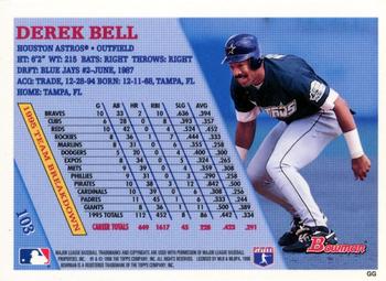 1996 Bowman - Foil #103 Derek Bell Back