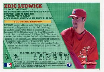 1996 Bowman - Foil #222 Eric Ludwick Back