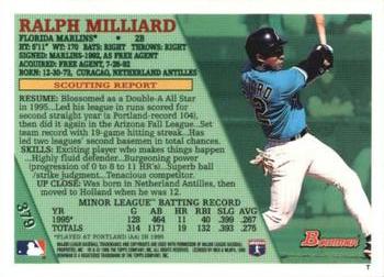 1996 Bowman - Foil #379 Ralph Milliard Back