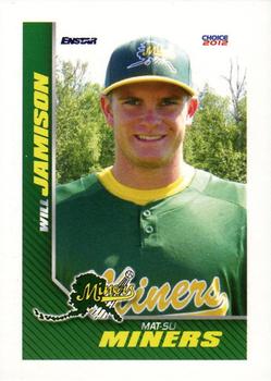 2012 Choice Mat-Su Miners #12 Will Jamison Front