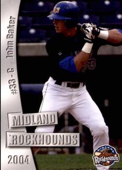 2004 Grandstand Midland RockHounds #NNO John Baker Front