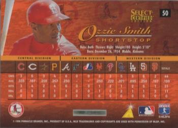 1996 Select Certified - Artist's Proofs #50 Ozzie Smith Back