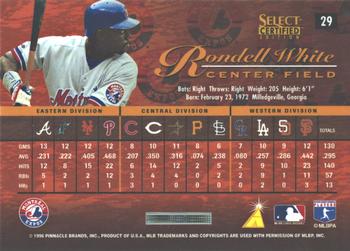 1996 Select Certified - Certified Red #29 Rondell White Back
