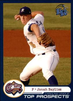 2004 Choice Carolina League Top Prospects #28 Jonah Bayliss Front
