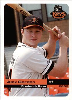 2003 Grandstand Frederick Keys #NNO Alex Gordon Front
