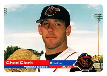 2003 Grandstand Yakima Bears #NNO Chad Clark Front