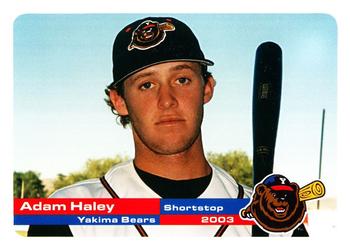 2003 Grandstand Yakima Bears #NNO Adam Haley Front