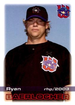 2003 Grandstand Wichita Wranglers #7 Ryan Baerlocher Front