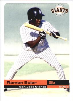 2003 Grandstand San Jose Giants #20 Ramon Soler Front