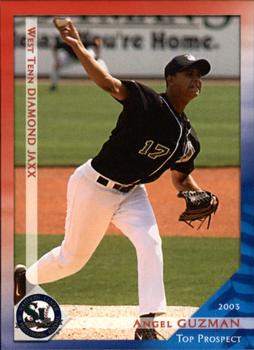 2003 Grandstand Southern League Top Prospects #NNO Angel Guzman Front