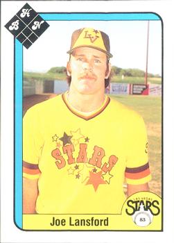1983 Baseball Hobby News Las Vegas Stars #NNO Joe Lansford Front