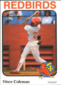 1984 Riley's Sports Gallery Louisville Redbirds #20 Vince Coleman Front