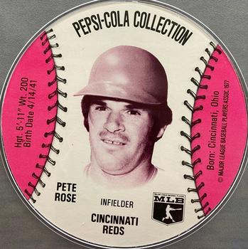 1977 Pepsi-Cola Collection Glove Discs #NNO Pete Rose Front