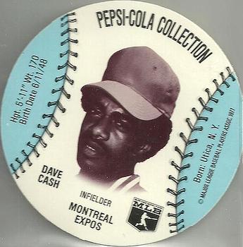 1977 Pepsi-Cola Collection Glove Discs #NNO Dave Cash Front