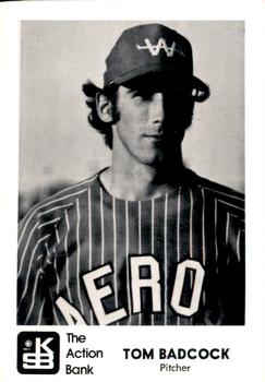1973 J.P. Kelly Bank Wichita Aeros Baseball #NNO Tom Badcock Front