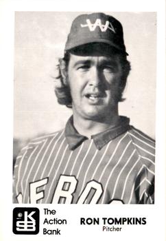 1973 J.P. Kelly Bank Wichita Aeros Baseball #NNO Ron Tompkins Front