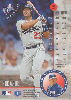 1996 Leaf - Press Proofs Bronze #23 Eric Karros Back