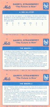 1984 Star Darryl Strawberry #4-6 Darryl Strawberry Back