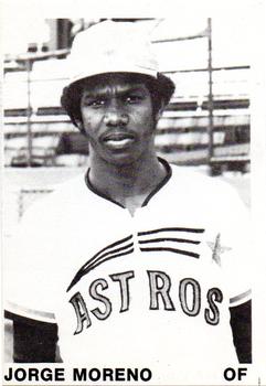 1974 TCMA Cedar Rapids Astros #15 Jorge E. Moreno Front